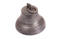 Ancient bell on a white background. Royalty Free Stock Photo