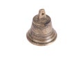 Ancient bell on a white background. Royalty Free Stock Photo