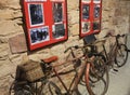 OLD BIKES USED BY THE MINERS OF LINARES TO GO TO WORK. MINING MUSEUM OF LINARES, JAEN.