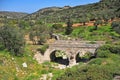 Ancient bizantine bridge on Paros island Royalty Free Stock Photo