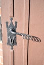 Ancient black Church Door handle Royalty Free Stock Photo