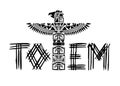 Ancient black totem logo