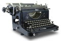 Ancient black typewriter