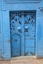 Ancient blue door