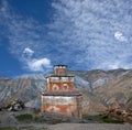 Ancient Bon stupa in Saldang village, Western Nepal Royalty Free Stock Photo