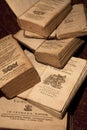 Ancient books of the 18th century Royalty Free Stock Photo