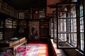 Ancient Library, Fondazione Ugo da Como. Lonato, Italy. History and knowledge Royalty Free Stock Photo