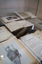 Ancient books of the 18th and 19th centuries in the Museum of Local History in Cherkasy Royalty Free Stock Photo