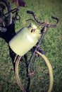 Ancient Bread Bicycle with Old Aluminum Milk Bin