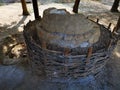 Ancient bread oven made of bricks and clay