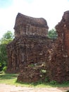 Ancient Brick Buildings in the Hindu Temple Complex of  My Son Vietnam Royalty Free Stock Photo