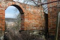 Ancient brick gate Royalty Free Stock Photo