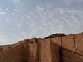 Ancient brick ruins of the Ziggurat of Ur in Iraq Royalty Free Stock Photo