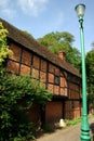 Ancient brick and timber house