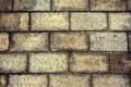 Ancient brick wall as ancient textured background Royalty Free Stock Photo