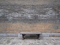 Ancient Brick Wall in Giant Wild Goose Pagoda. It was built in 652 during the Tang dynasty and originally had five stories. Xian