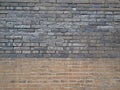 Ancient Brick Wall in Giant Wild Goose Pagoda. It was built in 652 during the Tang dynasty and originally had five stories. Xian