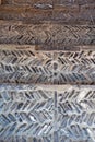 Ancient brickwork pattern, paving design