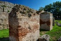 Ancient brickwork walls