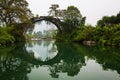 Ancient bridge over Yulong river at Yangshuo