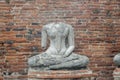 Ancient broken Buddha statues Royalty Free Stock Photo