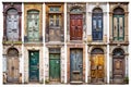 Ancient Broken Doors Collection Royalty Free Stock Photo