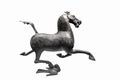 Ancient bronze horse isolated Royalty Free Stock Photo