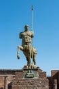 Ancient bronze sculpture of centaur holding a speer decorating PompeiÃÂ´s street