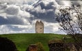 Ancient Bruton Dovecote on the hill top in Jubilee Park, Bruton, Somerset, UK