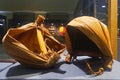 ancient bucket from pandan leaves at museum