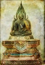 Ancient budda Royalty Free Stock Photo