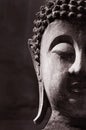 Ancient Buddha face Royalty Free Stock Photo