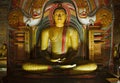 Ancient Buddha image in Dambulla caves, Sri Lanka