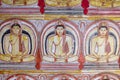 Ancient Buddha image in Dambulla Rock Temple caves, near Golden Temple of Buddha, Sri Lanka.