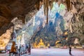 Ancient Buddha Image in Khao Luang cave Royalty Free Stock Photo