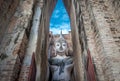 Ancient buddha image statue at Wat Sri Chum Sukhothai historical park Royalty Free Stock Photo