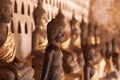 Ancient Buddha images at the Buddhist temple in Wat Si Saket