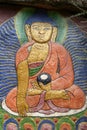 Ancient Buddha painting Royalty Free Stock Photo