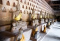 Ancient Buddha sculptures Royalty Free Stock Photo