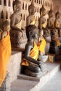 Ancient Buddha sculptures Royalty Free Stock Photo