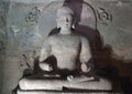 Ancient Buddha statue in Ajanta caves, India