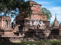 Buddha statue in ancient temple in Thailand