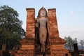 Ancient buddha statue. Sukhothai Historical Park Royalty Free Stock Photo