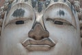 Ancient buddha statue, Sukhothai Historical Park Royalty Free Stock Photo