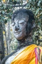 Ancient buddha statue. Sukhothai Historical Park, Thailand Royalty Free Stock Photo