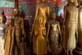 Ancient Buddha statues, Wat Xieng Thong temple, in Luang Prabang, Laos