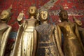 Ancient Buddha statues, Wat Xieng Thong temple, in Luang Prabang, Laos