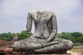 An Ancient Buddha statues, which was broken down Royalty Free Stock Photo