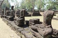 Ancient Buddhism ruin laterite wall