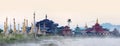 Ancient buddhist monastery on Inle lake, Shan state, Myanmar Royalty Free Stock Photo